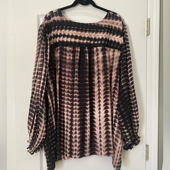 Lori by Lori Goldstein Peasant Top Women’s Size 5X - Picture 2 of 2